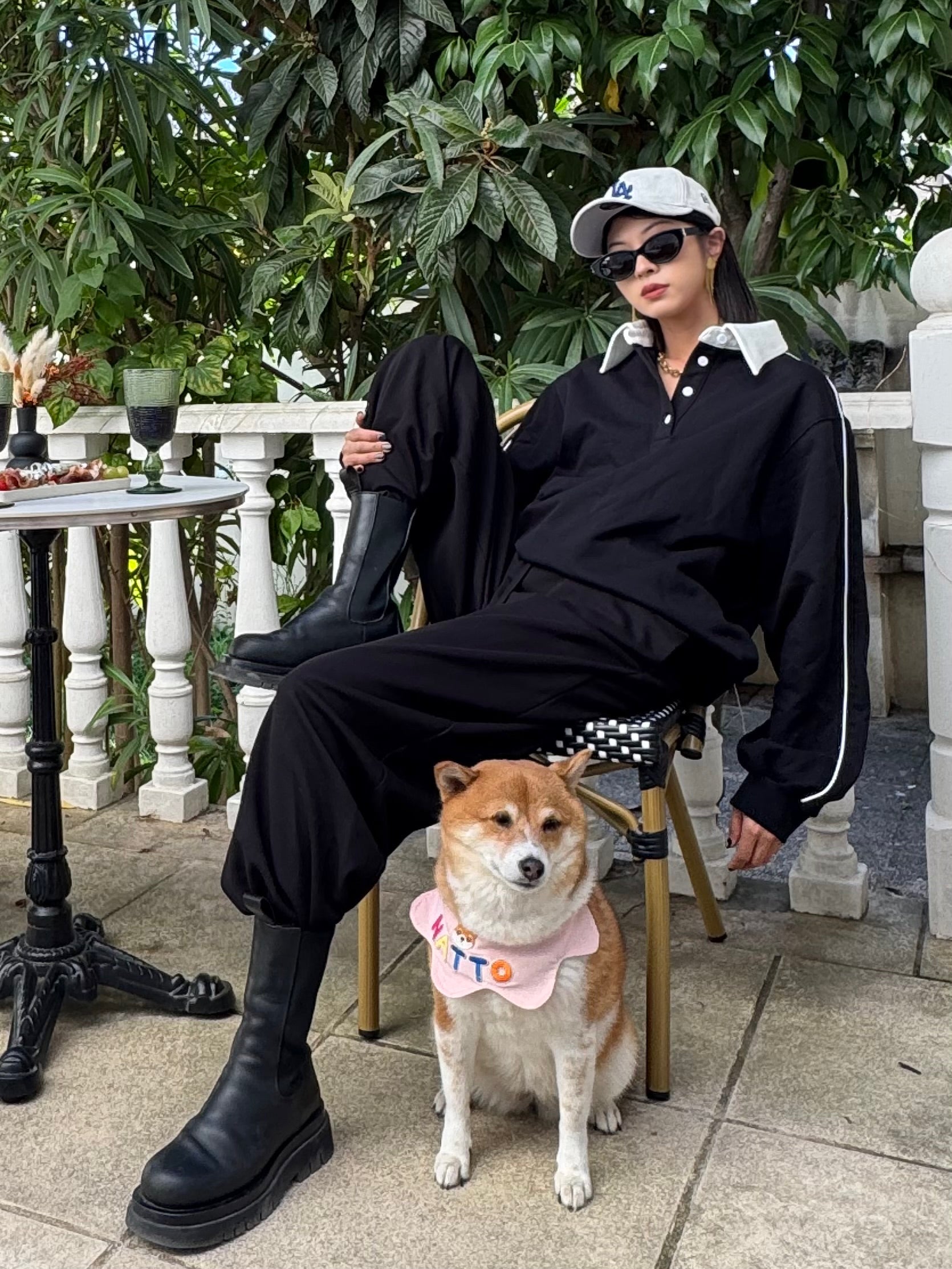 Pantalon jogger ballon noir