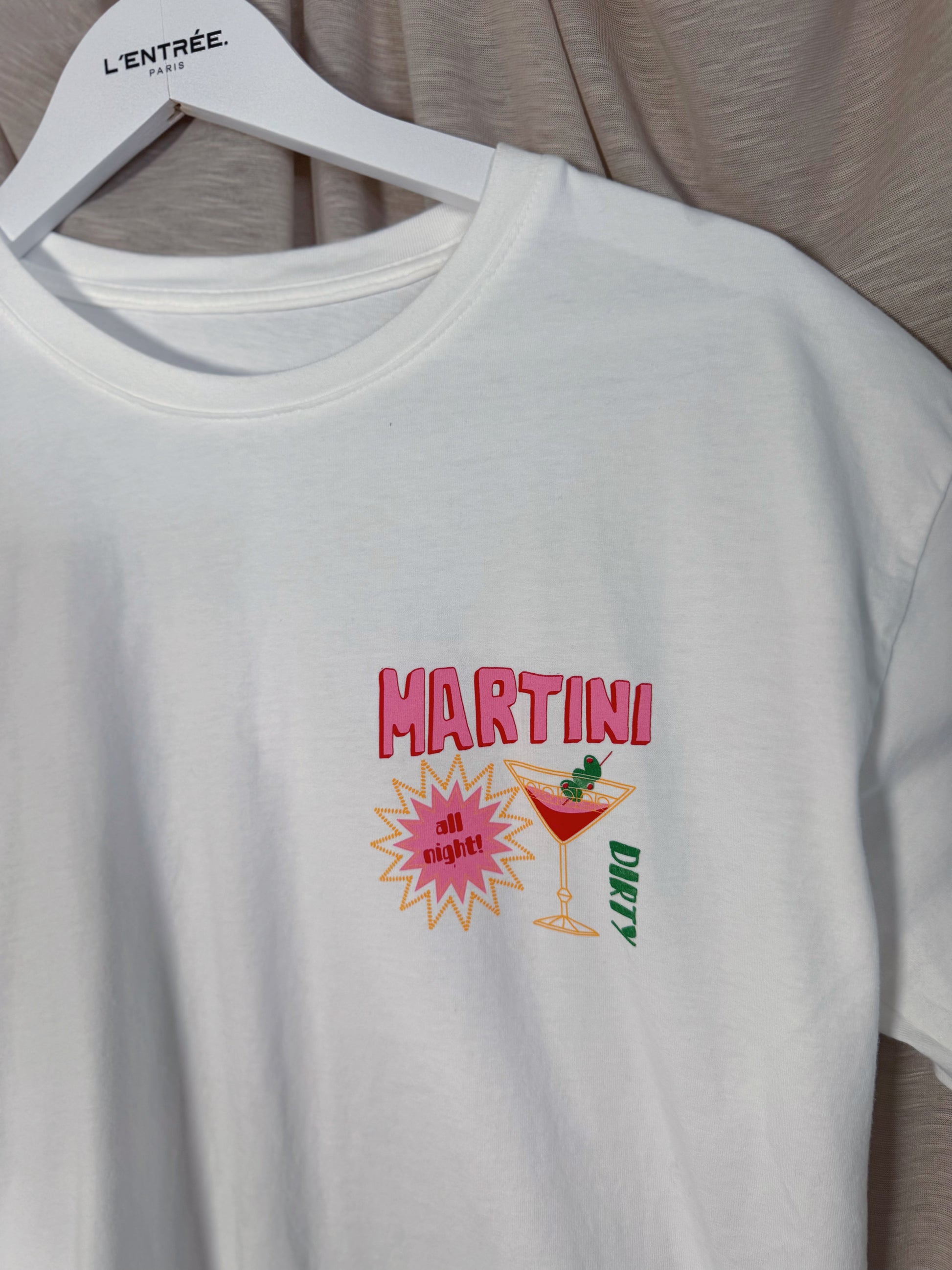 T-shirt oversize à imprimé cocktail