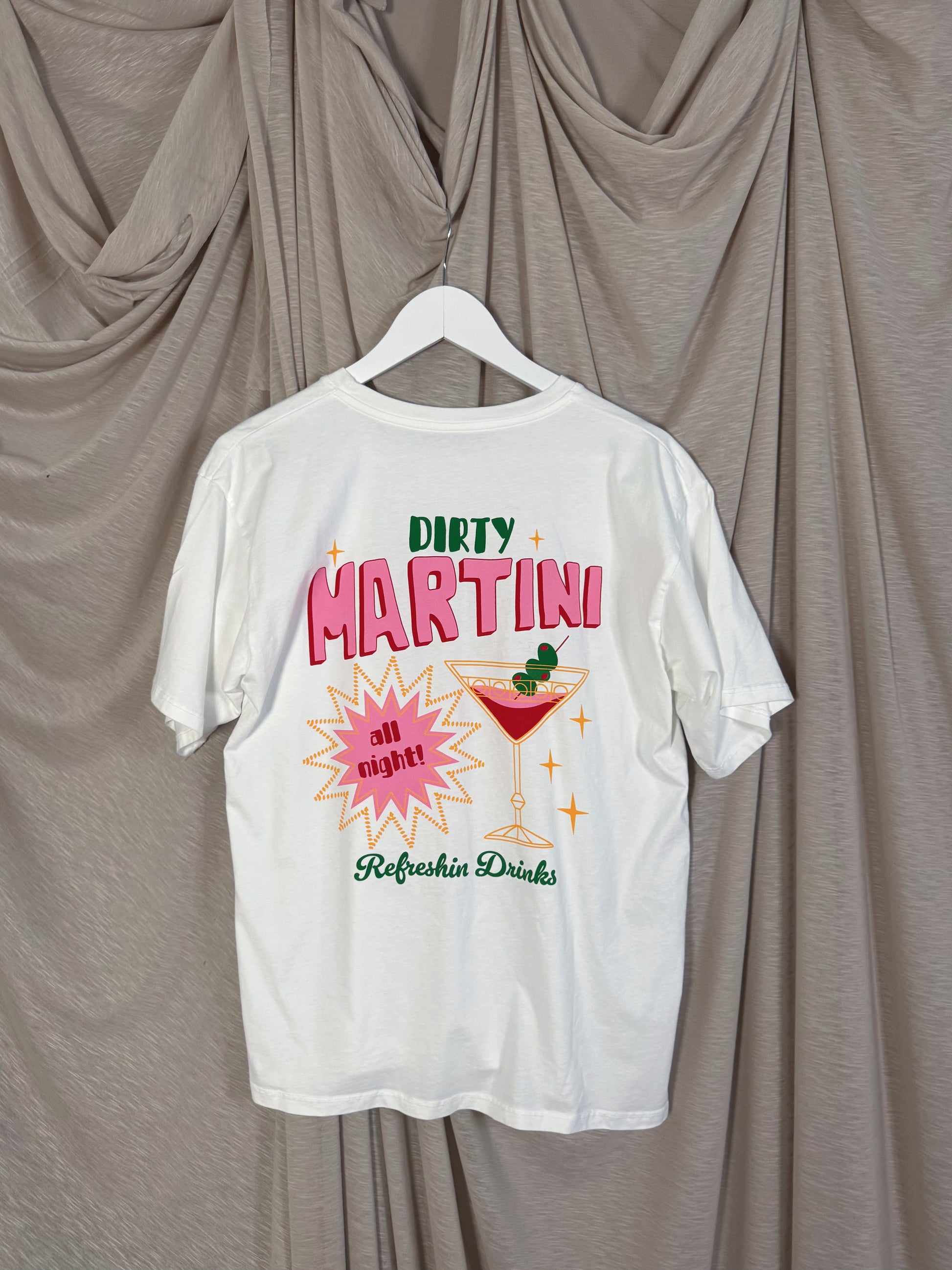 T-shirt oversize à imprimé cocktail