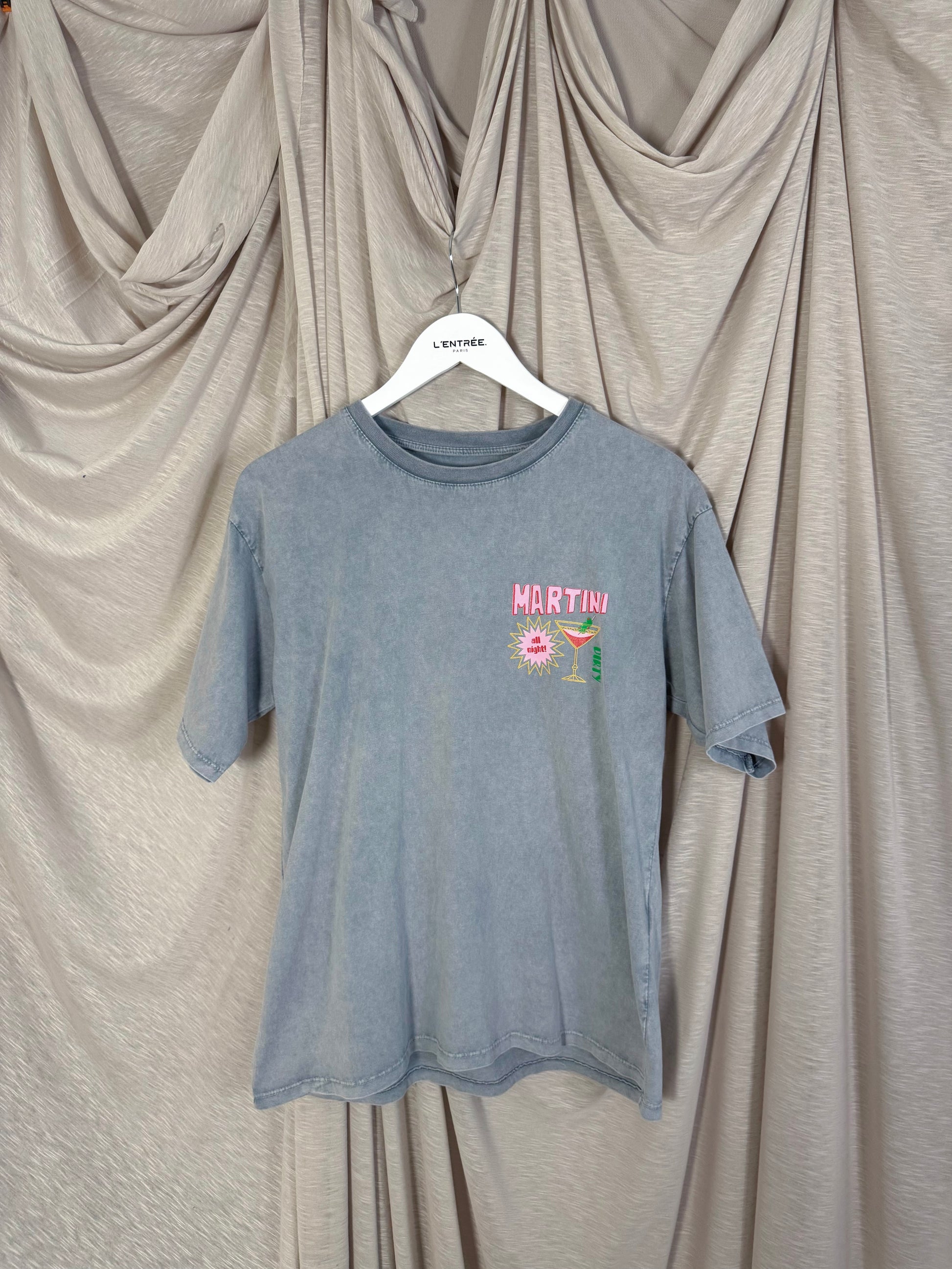 T-shirt oversize à imprimé cocktail