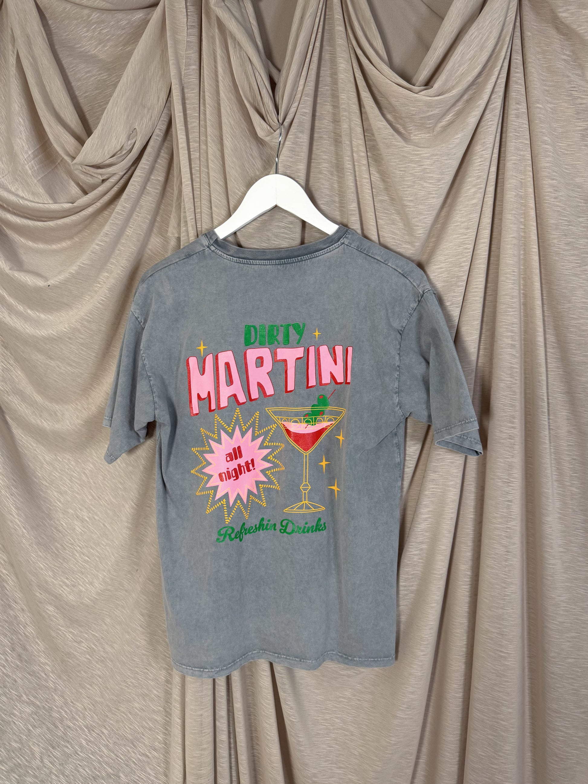 T-shirt oversize à imprimé cocktail