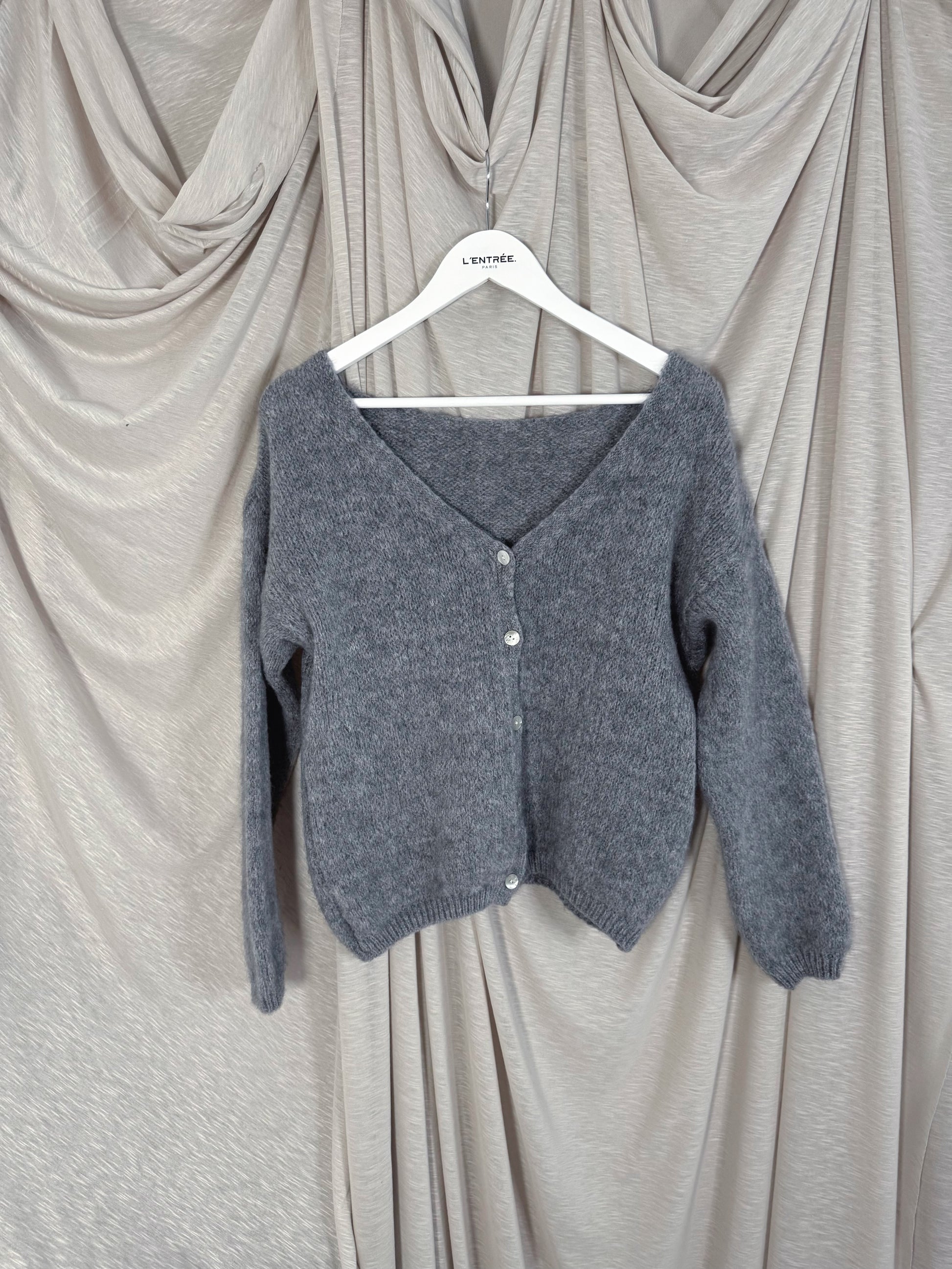 Cardigan en mohair