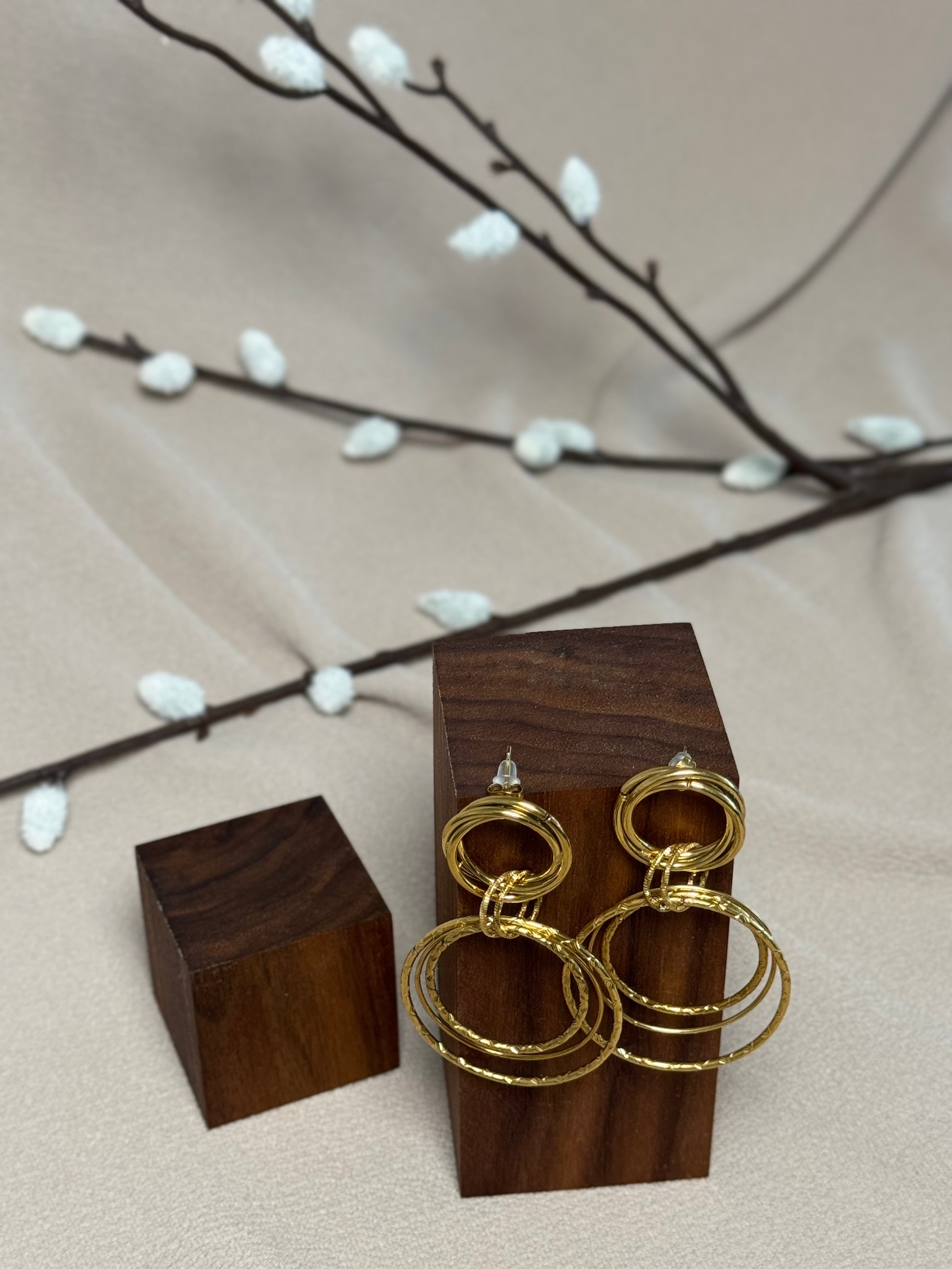 Boucles d’oreilles juste des cercles