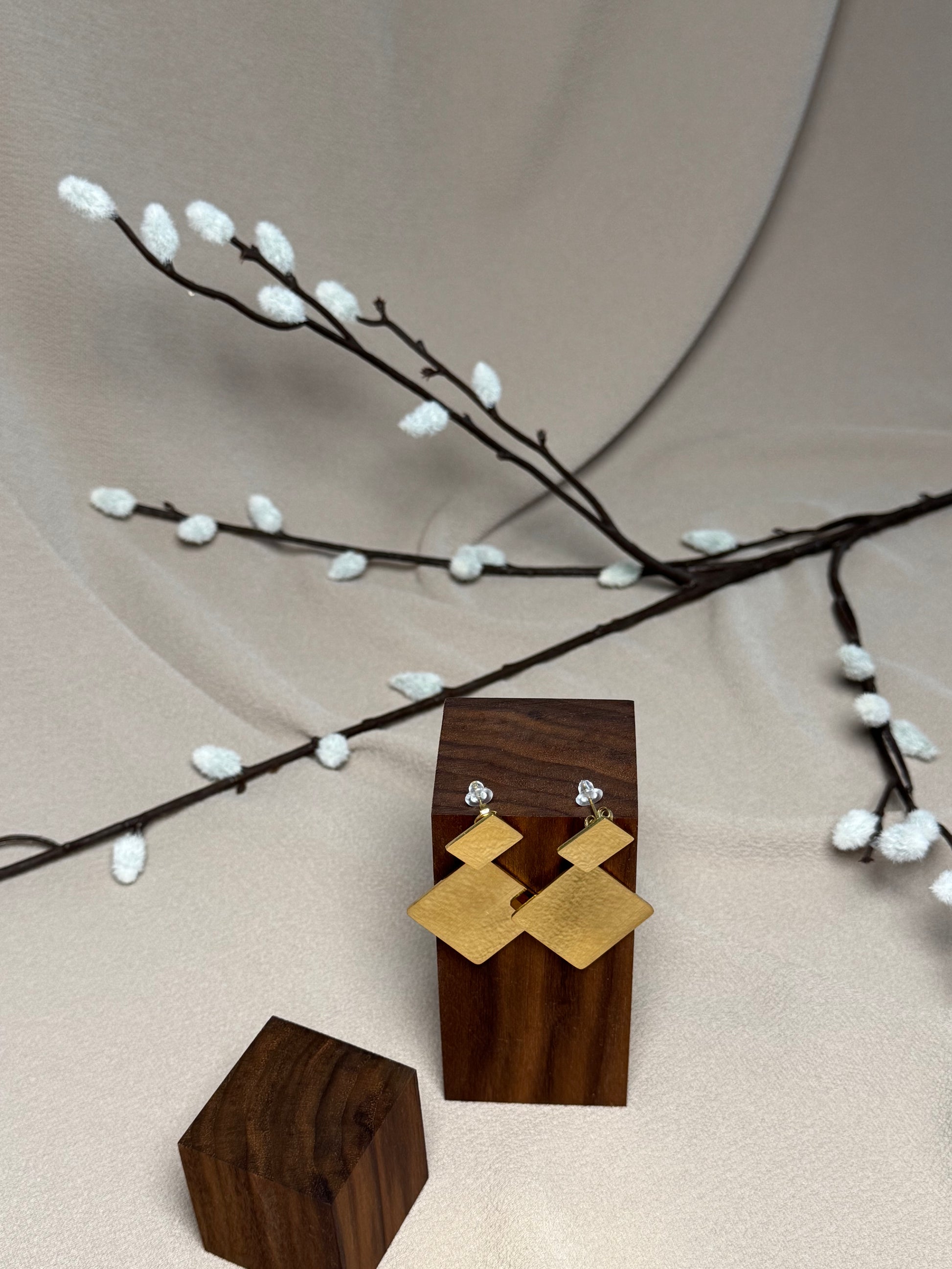 Boucles d’oreilles pavées