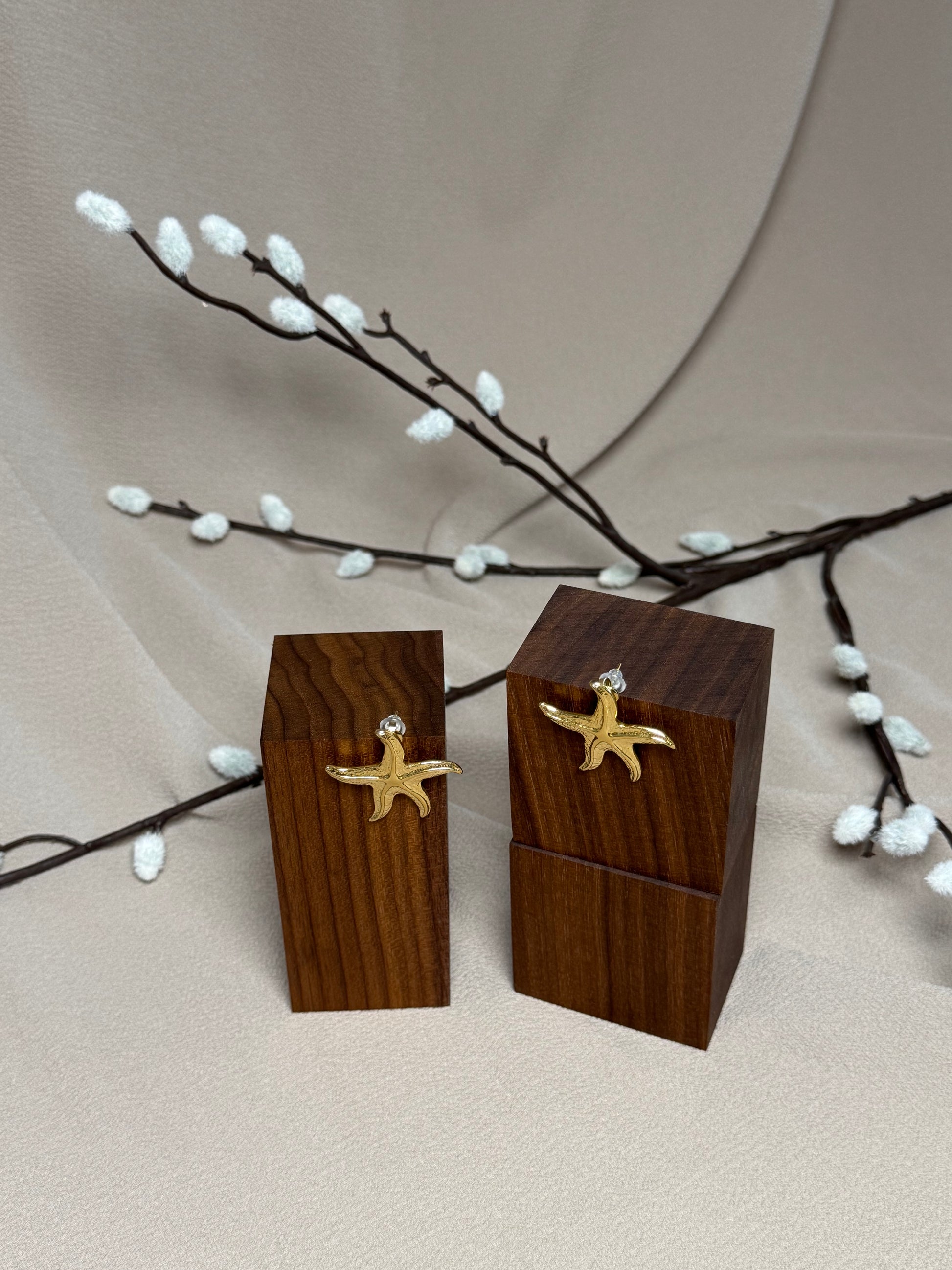 Boucles d’oreilles étoiles de mer