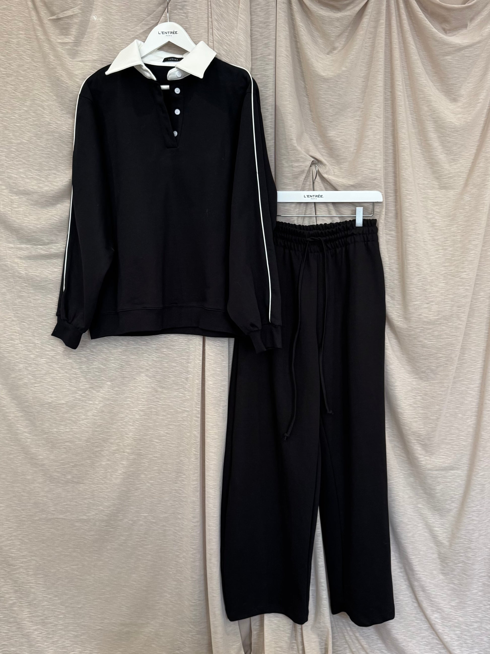 Pantalon jogger ballon noir