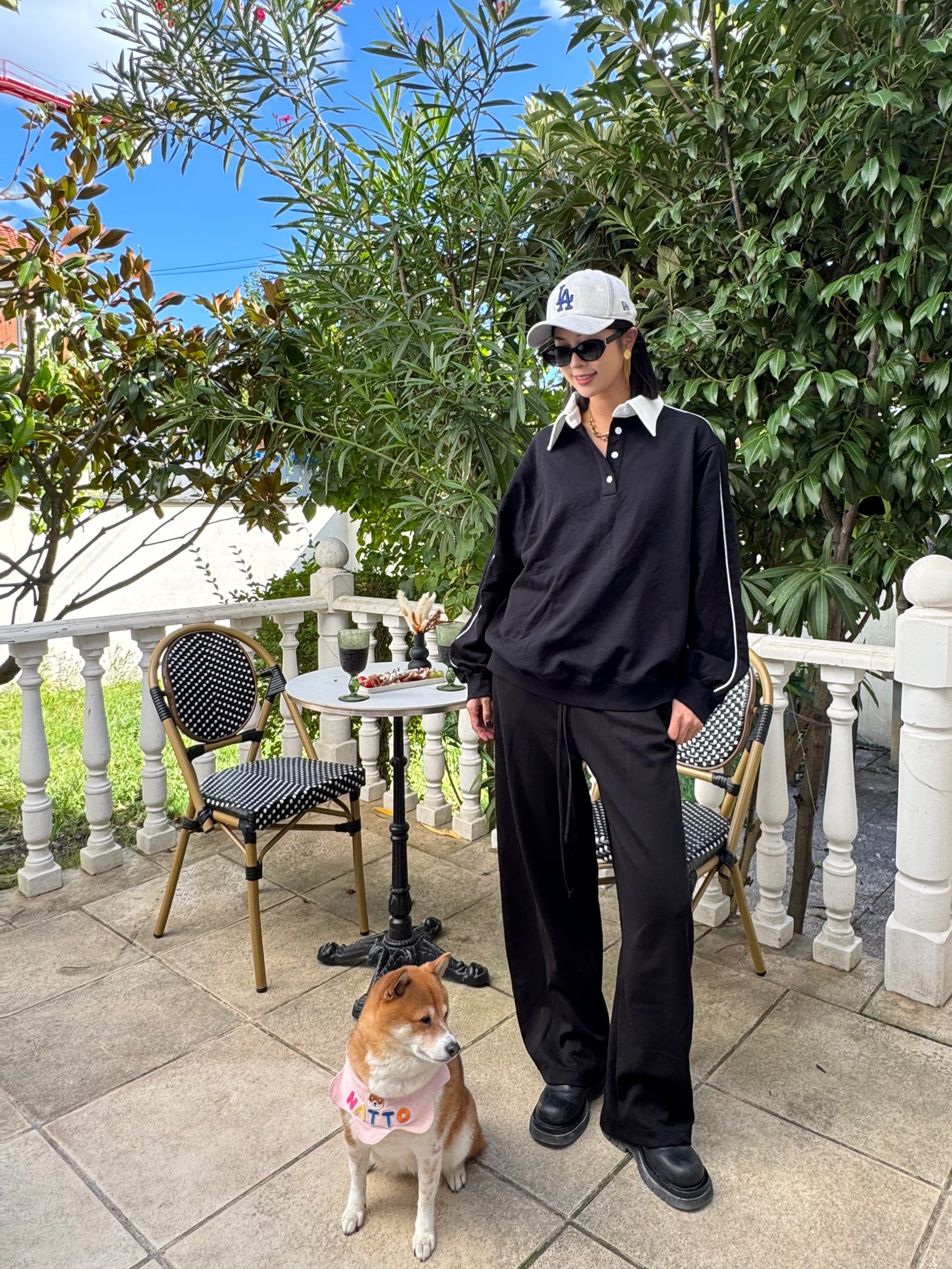 Pantalon jogger ballon noir