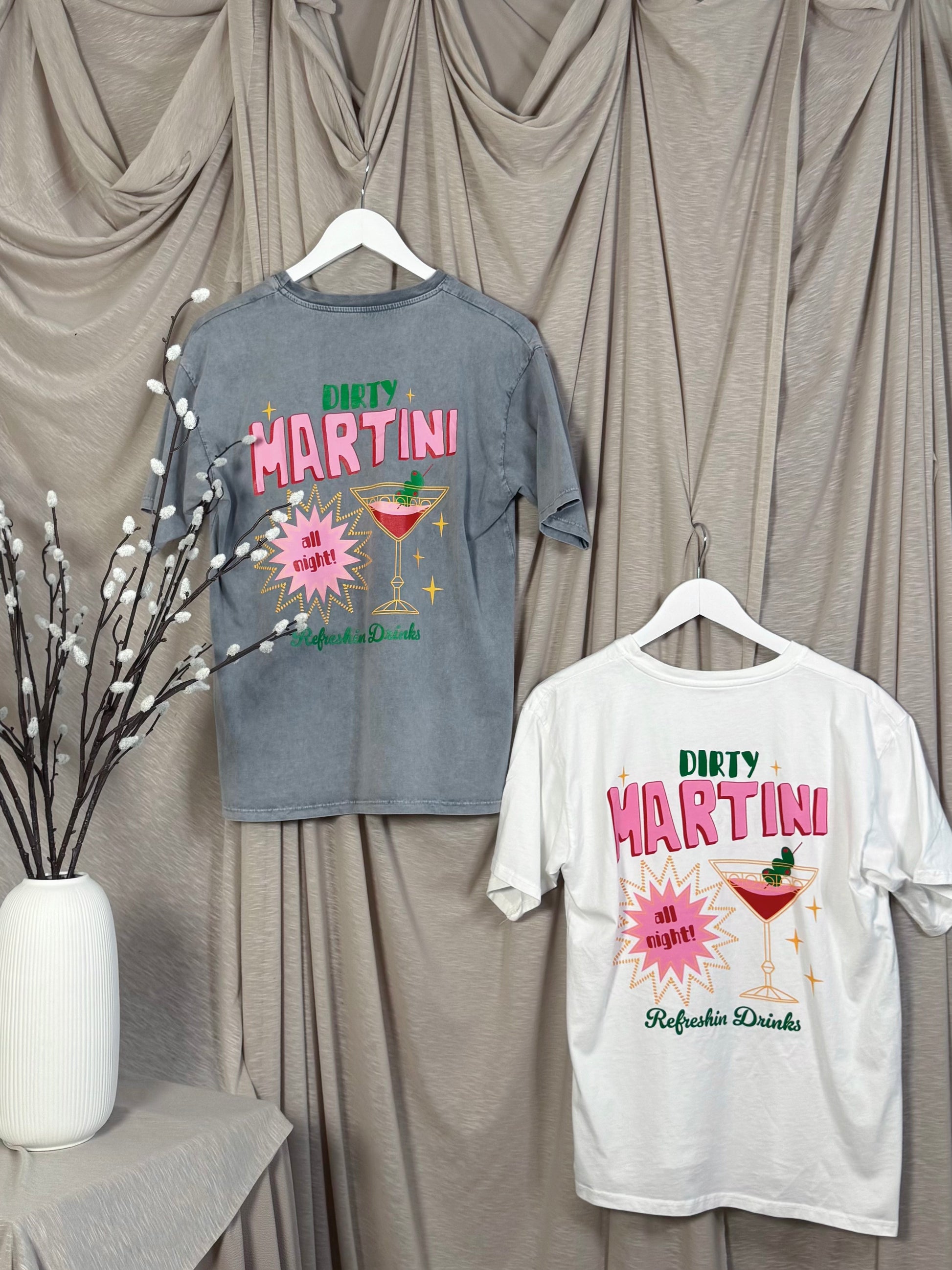 T-shirt oversize à imprimé cocktail