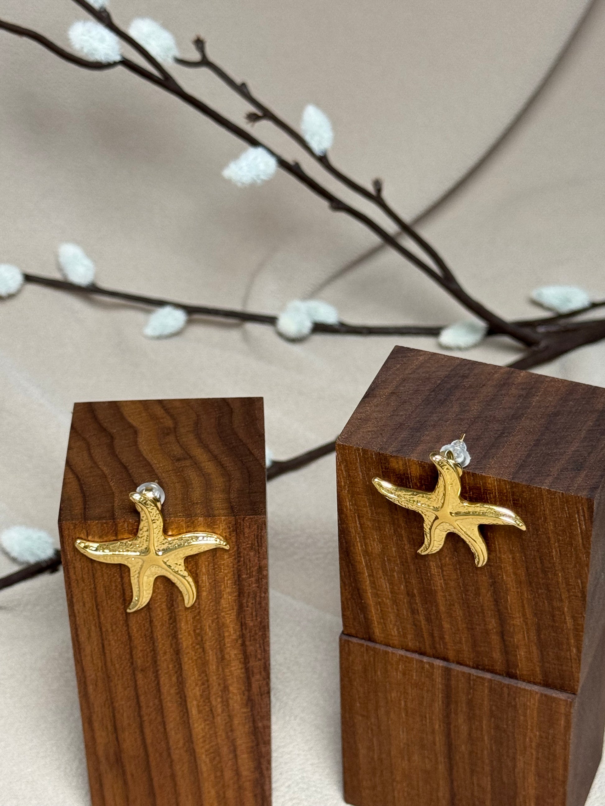 Boucles d’oreilles étoiles de mer