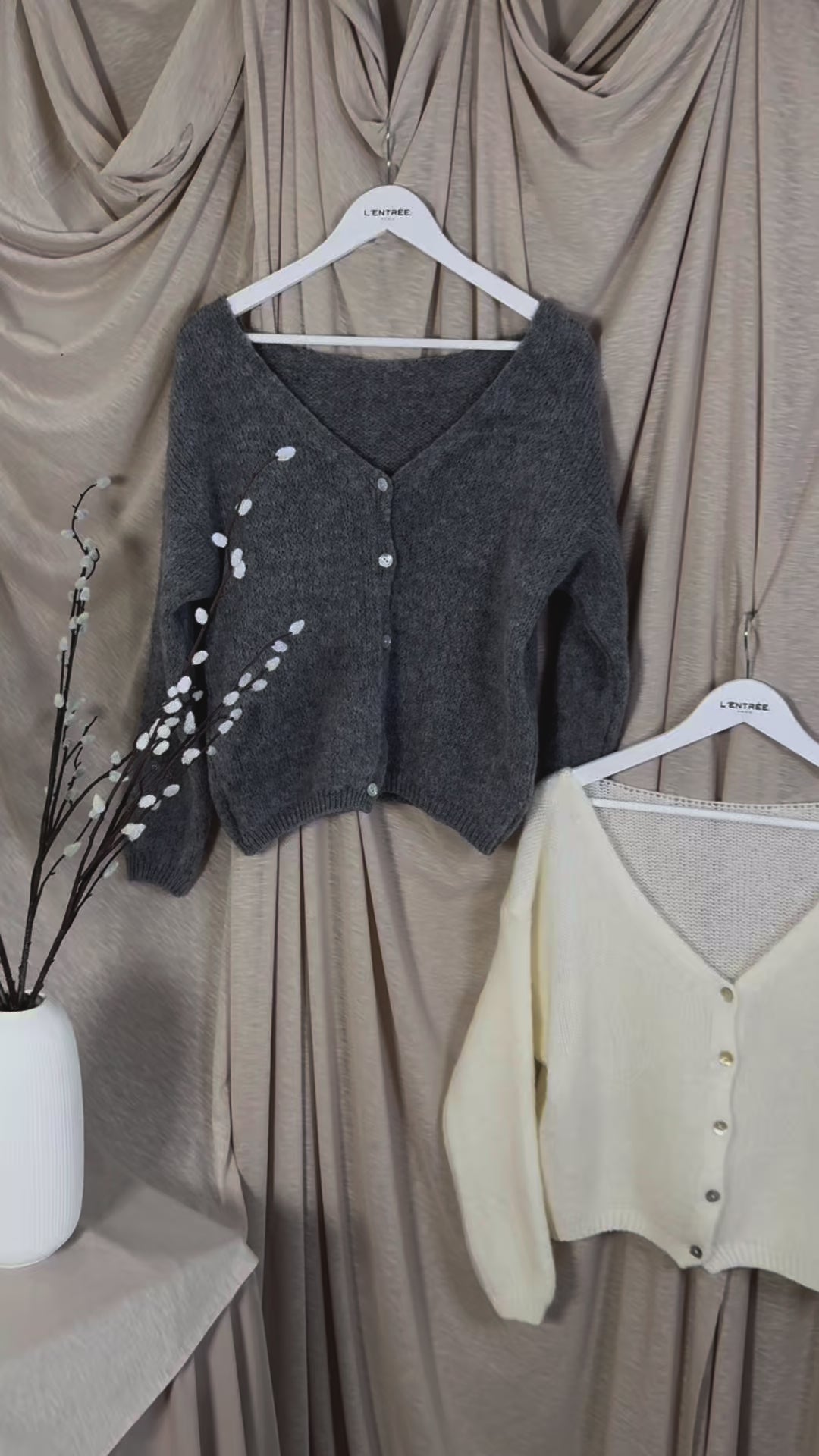 Cardigan en mohair