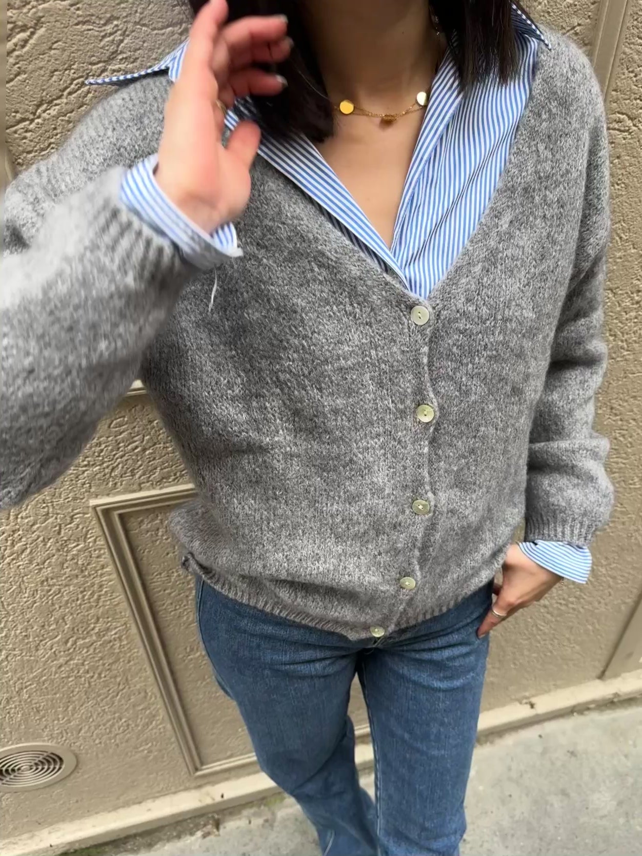 Cardigan en mohair